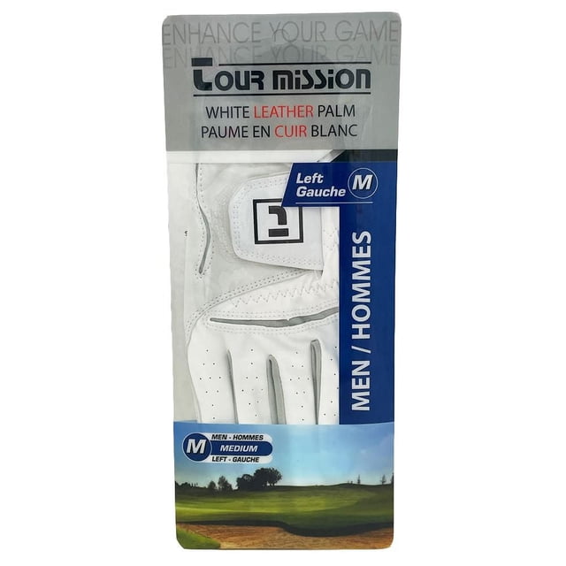 Tour Mission Men's Left Hand Golf Glove, Medium (1 Unit)