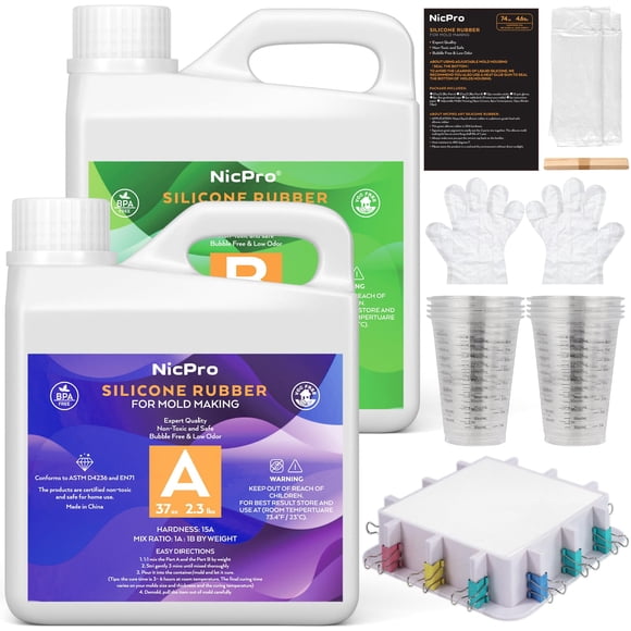 Kit de Molde de Silicona Nicpro 2.2L Silicona Platino 15A