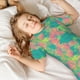 thumbnail image 5 of Balery Colorful Palm Leaves Conjunto de Pijama Infantil de Manga Corta con Estampado – Ropa de Dormir de Algodón Suave-Medium, 5 of 6