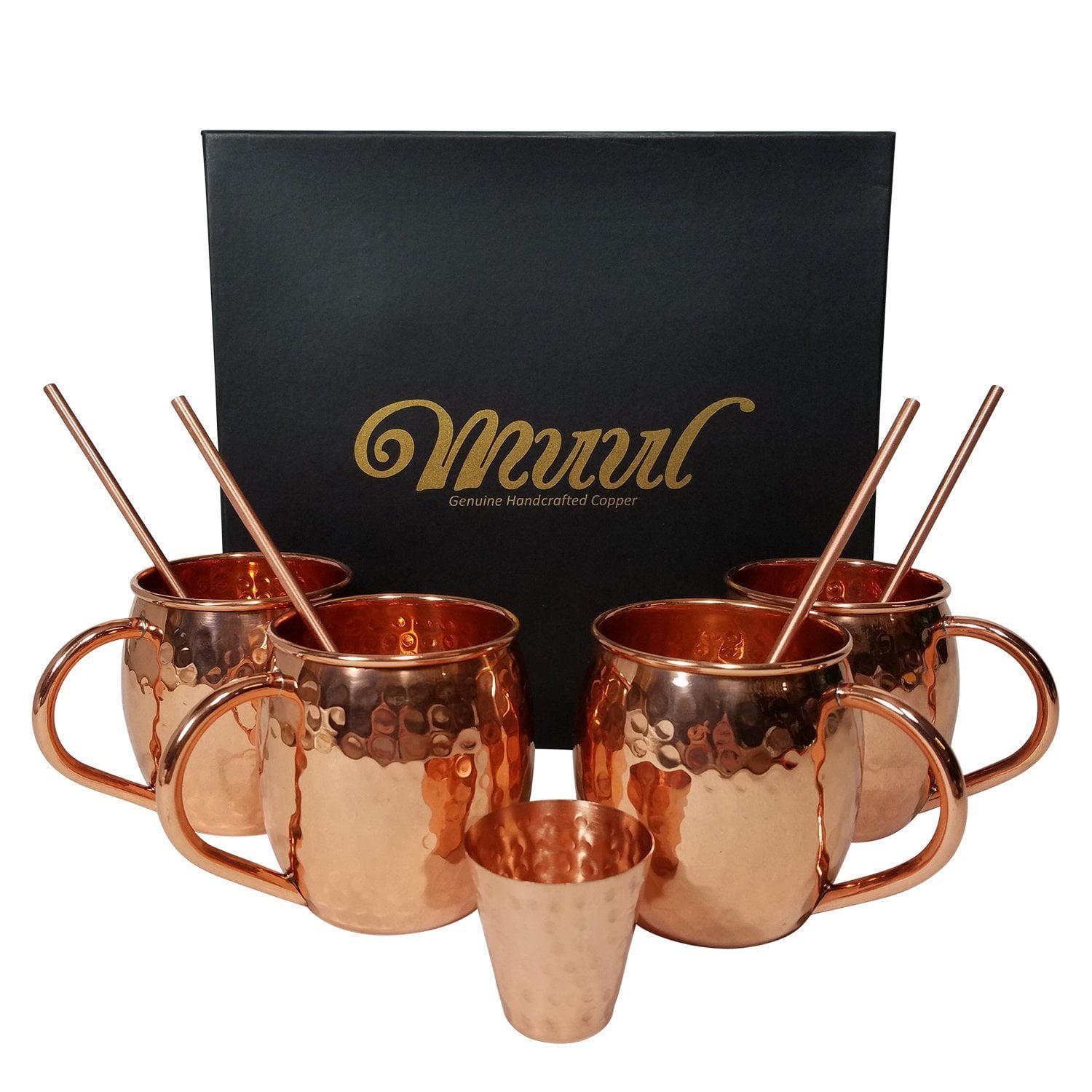 Moscow Mule Copper mugs Set Of 4 100 Pure Copper Handmade Hammered