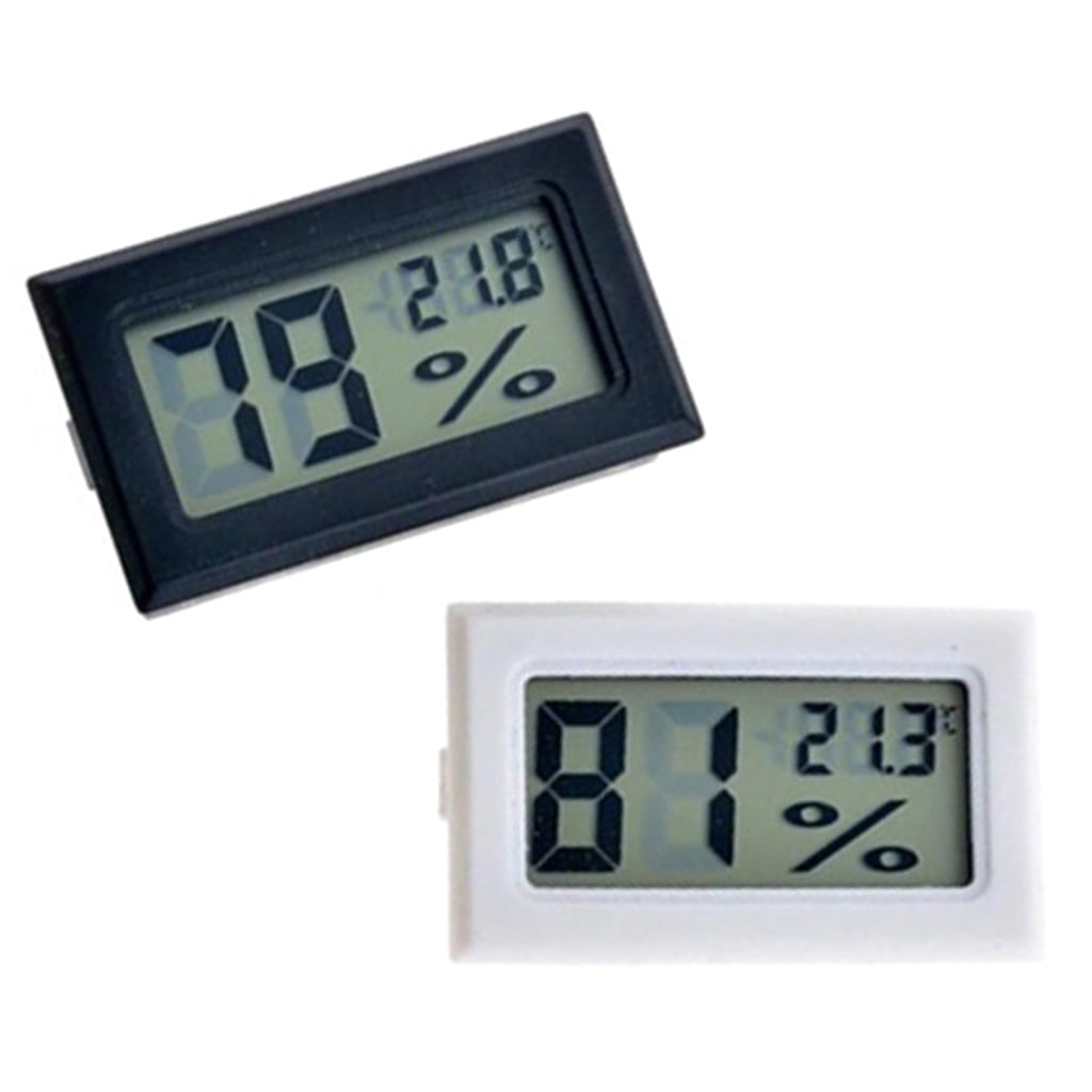 Temperature Humidity Meters Gauge Indoor Hygrometer LED Display for Humidors Greenhouse Incubators Reptile