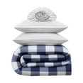 thumbnail image 5 of Serta Simply Clean Alex Navy Buffalo Check Plaid 7-Piece Bedding Set, Queen, 5 of 9