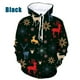 thumbnail image 2 of Sudadera con capucha con estampado de copos de nieve y renos de Feliz Navidad para hombres y mujeres, sudadera con capucha holgada de gran tamaño con estampado 3D para hombres, 2 of 5