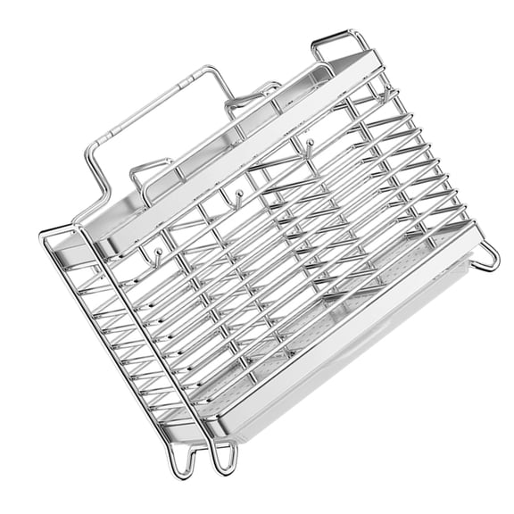 OUNONA Stainless Steel Chopstick Holder with Drainage Tray, Compact Space-Saving Kitchen Organizer for Utensils
