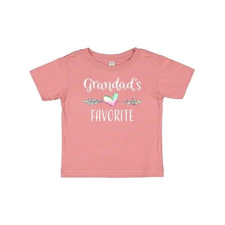 

Inktastic Grandads Favorite- Heart Grandchild Gift Baby Boy or Baby Girl T-Shirt