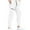 White, variant on MIXUE Mens Cargo Pants Solid Color Casual Fashion Bunched Feet Fashion Zipper Drawstring Casual Sweatpants for Men Sportwear,Black,XXXL