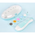 thumbnail image 6 of EHJRE Baby Nail File Electric Nail Clippers with 6 Grinding Heads for Newborn Toddler Kids, Adults Toes And Fingernails, Quite Operation Design - Blue, 6 of 8
