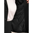 thumbnail image 5 of DARING DIVA Women's 2 Pieces Business Suit Collared Button Down Work Set XS Black, 5 of 6