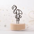thumbnail image 1 of Note Clip Wooden Base Metal Bird House Star Car Flower Shape Message Holder for Business Card, 1 of 7