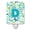 Teal & Blue, variant on Letter D Flowers & Butterflies Teal & Blue Ceramic Night Light