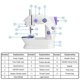 thumbnail image 4 of Mini Portable Handheld Sewing Machines Household Multifunctional Clothes Fabrics Electric Sewing Machine, 4 of 5