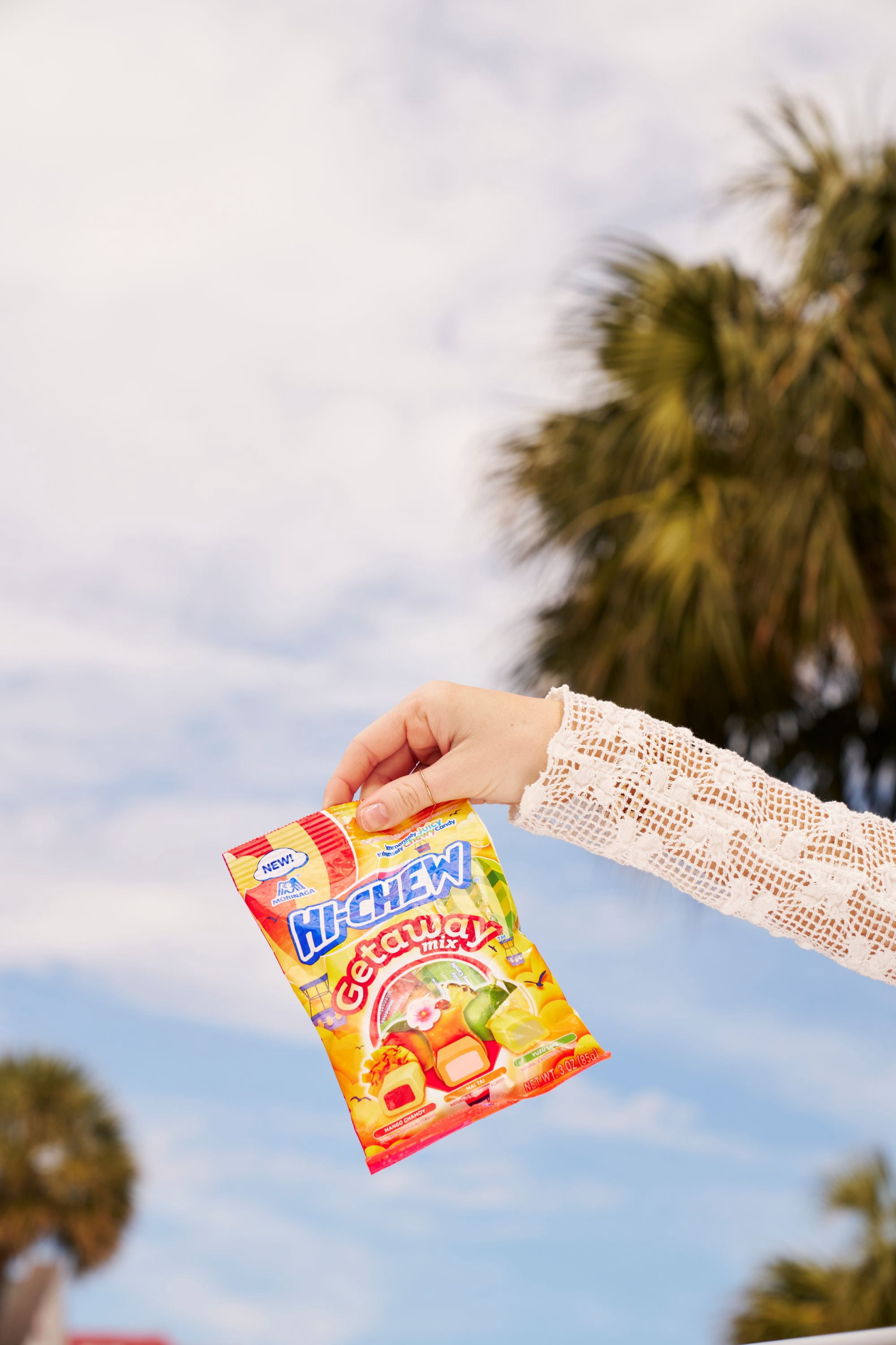 HI-CHEW Getaway Mix, Pack of 6 Bags, 3oz each - Mango Chamoy, Mai Tai, Yuzu Lime - Unique Fun Soft & Chewy Taffy Candy - Immensely Juicy Fruit Flavors - Individually Wrapped for Sharing