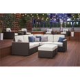 thumbnail image 2 of Pemberly Row Contemporary Brown Rattan 5-Seat Sectional, 2 of 7