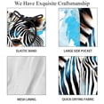 thumbnail image 4 of luoweisi Men's Beach Shorts Quick Dry Swim Trunks with Mesh Lining Zebra L, 4 of 5