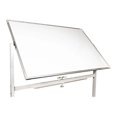 thumbnail image 4 of Excello Global Products Grand Tableau Blanc 48"x32 Pouces sur Roulettes : 1 Tableau Effaçable à Sec Magnétique Réversible avec Support Roulant, 4 Marqueurs Effaçables à Sec, 1 Gomme, 4 Aimants, 1 Plateau pour Marqueurs - EGP-HD-0066, 4 of 7