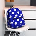 thumbnail image 4 of Lafuoo Blue And White Polka Dot Pattern Casual Backpack, Large Capacity Adjustable Shoulder Strap Computer Backpack, Unisex, Suitable for Campus, Business,Travel-One Size, 4 of 6