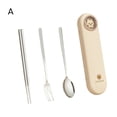 thumbnail image 6 of Stainless Steel Spoon Fork Chopsticks Set (3Pcs) - with Storage Box, Food Grade, Dishwasher Safe, Travel Picnic Kitchen Utensil Cutlery Kit, 6 of 7