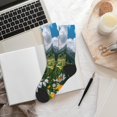 thumbnail image 6 of Disketp Mountain Daisy Meadow Unisex Mid-Calf Socks Lightweight Breathable Ventilation Ankle Socks, 6 of 7