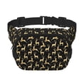 thumbnail image 1 of Disketp Christmas Gold Deers Riñonera de Doble Capa, Bolsa de Cintura Ajustable para Viajes, Correr y Senderismo, Riñonera Ligera para Hombre y Mujer, 1 of 9