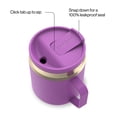thumbnail image 3 of Contigo 14 oz SnapSeal Leak-Proof Stainless Steel Coffee Mug – Keeps Drinks Hot, Office & Home Friendly, Easy-Sip Lid, Purple/Champagne, 3 of 7