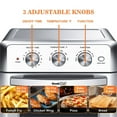 thumbnail image 5 of CRO Decor Air Fryer Toaster Oven with 4 Accessories Stainless Steel (1500W), 5 of 10