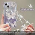 thumbnail image 3 of 3D Butterfly Bracelet Chain TPU Case For Xiaomi Redmi Note 12 12S 11 11S 10 10S 9 9S 8 Pro A1 A2 Plus 12C 10A 10C 9A 9C 9T Cover, 3 of 5
