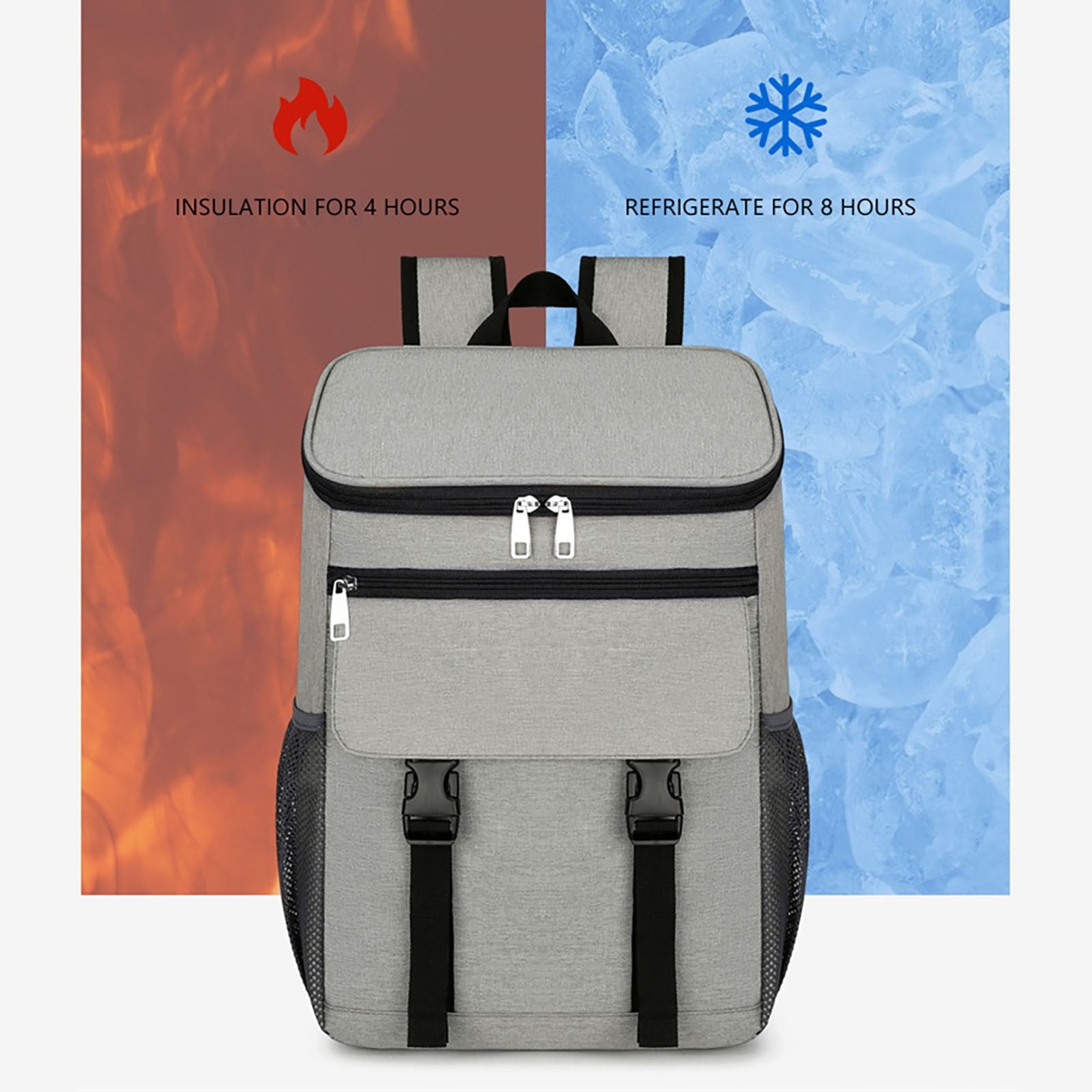 Outdoor Ice Pack*1 Clearance! Cooler Backpack Soft Insulated Leak Proof 30 Cans Insulated Backpack Cooler Portable Picnic Camping Beach Hiking Bbq Lunch Backpack for Men and Women