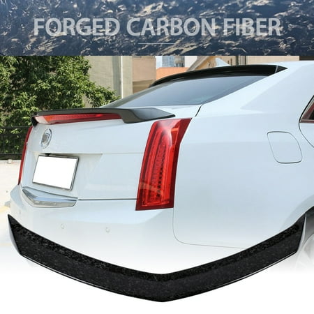 - Fits 13-19 Cadillac ATS ATSL V Style Trunk Spoiler Rear Wing Carbon Fiber