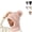 Pink, variant on 3-in-1 Winter Beanie Hat with Built-In Scarf and Hood, Plush-Lined Knit Windproof Head and Neck Cover for Outdoor Wear