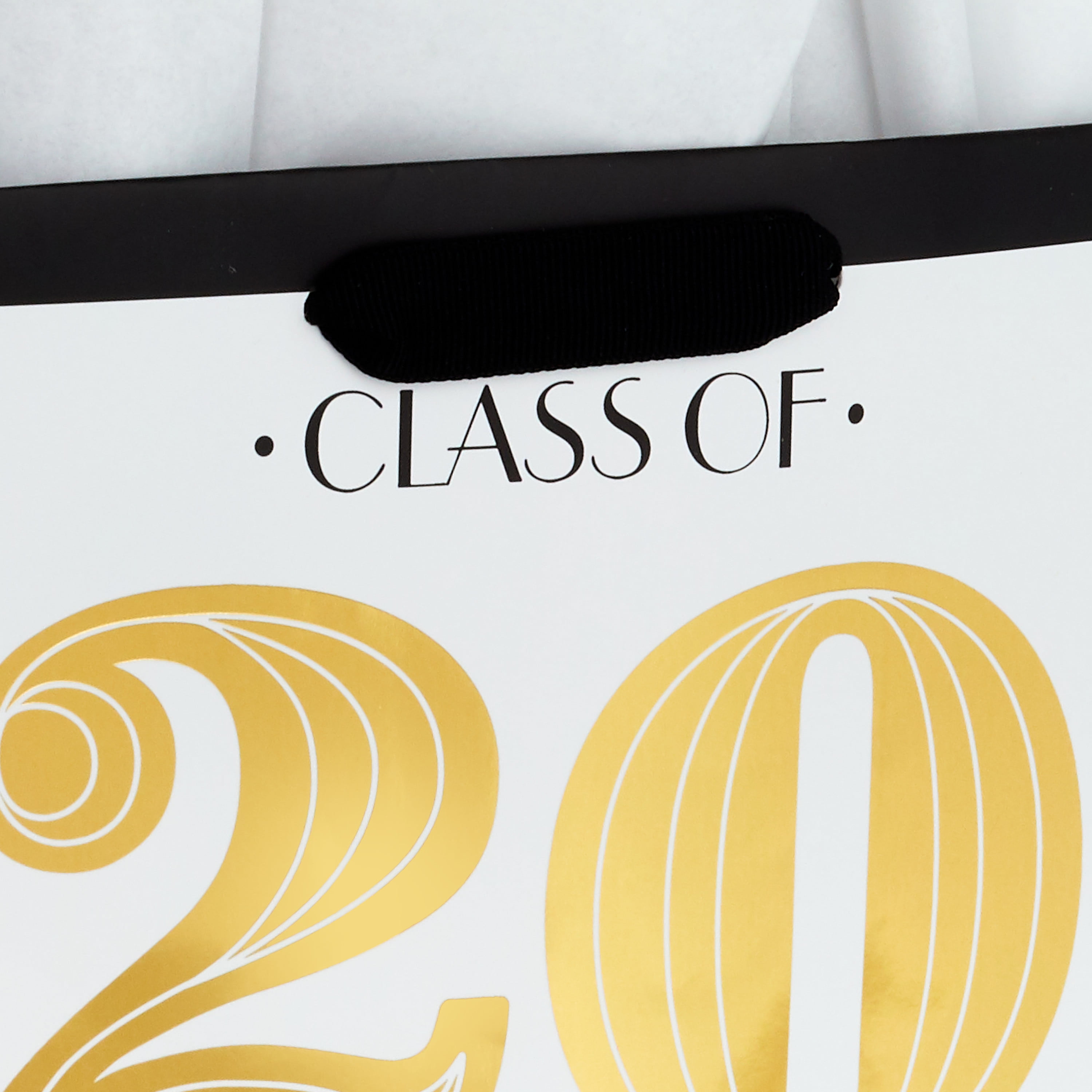 Hallmark 9 Medium Graduation Gift Bag with Tissue Paper (Class of 2023, Tassel, Black, White and Gold) for High School, College, University
