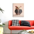 thumbnail image 4 of KLL Cute Mouse In Glasses Print Canvas Wall Art, Canvas Painting Prints Canvas Art Wall Decor Home Decoration for Living Room Bedroom Office, 4 of 6