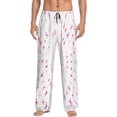 thumbnail image 1 of Balery Breast Cancer Awareness (4) Pantalones de pijama para hombre, pijama ultraligero, pantalón de descanso-Medium, 1 of 6
