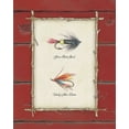 thumbnail image 2 of Marrott, Stephanie 15x18 White Modern Wood Framed Museum Art Print Titled - Fish Flies I, 2 of 4