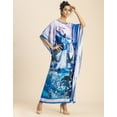 thumbnail image 3 of Printed Viscose Rayon Short Sleeve Kaftan - Round Neck, Relaxed Fit Vacation Wear, 3 of 9