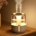 thumbnail image 3 of BZPIZ Heating, Cooling & Air Quality Under $5 USB Personal Desktop Humidifier Quiet Ultrasonic Air Humidifier for Large Room, Plants, Baby Nursery, Indoor, Night Light, Easy to Clean, 3 of 9