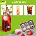 thumbnail image 4 of Molde para hacer bolas de hielo para whisky, máquina para hacer bolas de hielo para whisky escocés y cócteles, fácil liberación, 4 of 5