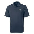 thumbnail image 2 of Men's Cutter & Buck  Navy Kansas City Royals Virtue Eco Pique Recycled Polo, 2 of 3