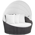thumbnail image 2 of Modway Convene Canopy Outdoor Patio Daybed in Espresso White, 2 of 4