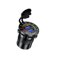 thumbnail image 3 of Cargador De Coche Dual Usb 4.8A Resistente Al Agua Con Voltímetro Digital Led Y Interruptor De Encendido/Apagado Para Motocicleta De Barco Marino De 12 V/24 V Moyic VI004547-00, 3 of 7