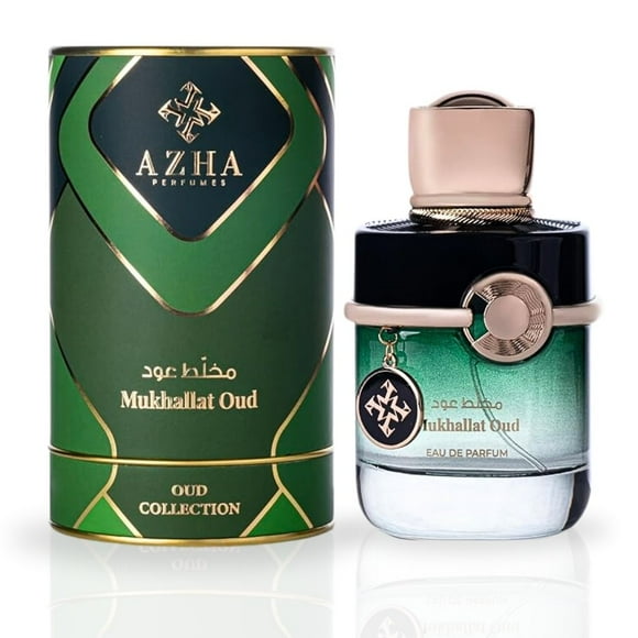 Azha Perfumes Mukhallat Oud Eau De Parfum Spray For Men 3.33oz / 100ml