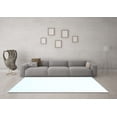 thumbnail image 3 of Ahgly Company Indoor Round Solid Light Blue Modern Area Rugs, 7' Round, 3 of 4