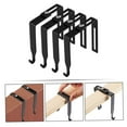 thumbnail image 5 of 1 Pack Metal Cubicle Hangers Over The Door Mirror Hooks Adjustable Cubicle Hooks Universal Door Hangers for Hats, Fit Panels with 1.4" to 3.5" Thickness (Black), 5 of 9