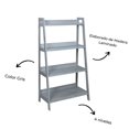 thumbnail image 2 of Librero Ancho Organizador Minimalista Escalera Multiusos Gris ELLEGANCE HOUSEWARE SS34363, 2 of 5