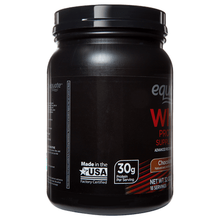 Equate Whey Protein Supplement Chocolate 32oz