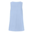 thumbnail image 6 of Hessimy Womens Scoop Neck Tank Tops Sleeveless Camisole Stretch Casual Basic Slim Fit Cami Tee Shirts(Light Blue,XL), 6 of 8