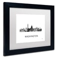 thumbnail image 3 of Trademark Fine Art 'Washington DC Skyline WB-BW' Canvas Art by Marlene Watson, White Matte, Black Frame, 3 of 4