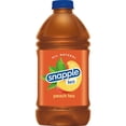 thumbnail image 2 of Snapple Natural Peach, Bottled Tea Drink, 64 fl oz, (Pack of 8), 2 of 5