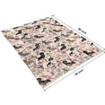 thumbnail image 4 of Dachshund and Flower Blanket,Comfortable Soft Lamb Wool Throw Blanket,All Season,Warm Lightweight Blankets for Sofa Bed Couch Living Room Chair,60"x80", 4 of 4