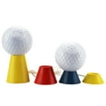 thumbnail image 4 of relayinert 4pcs Rubber Ball Tees Holder Golfer Ball Rack 4 Height Training Holder Golfing Practice Tool Golfer Training Tools with a strap 1Set, 4 of 6