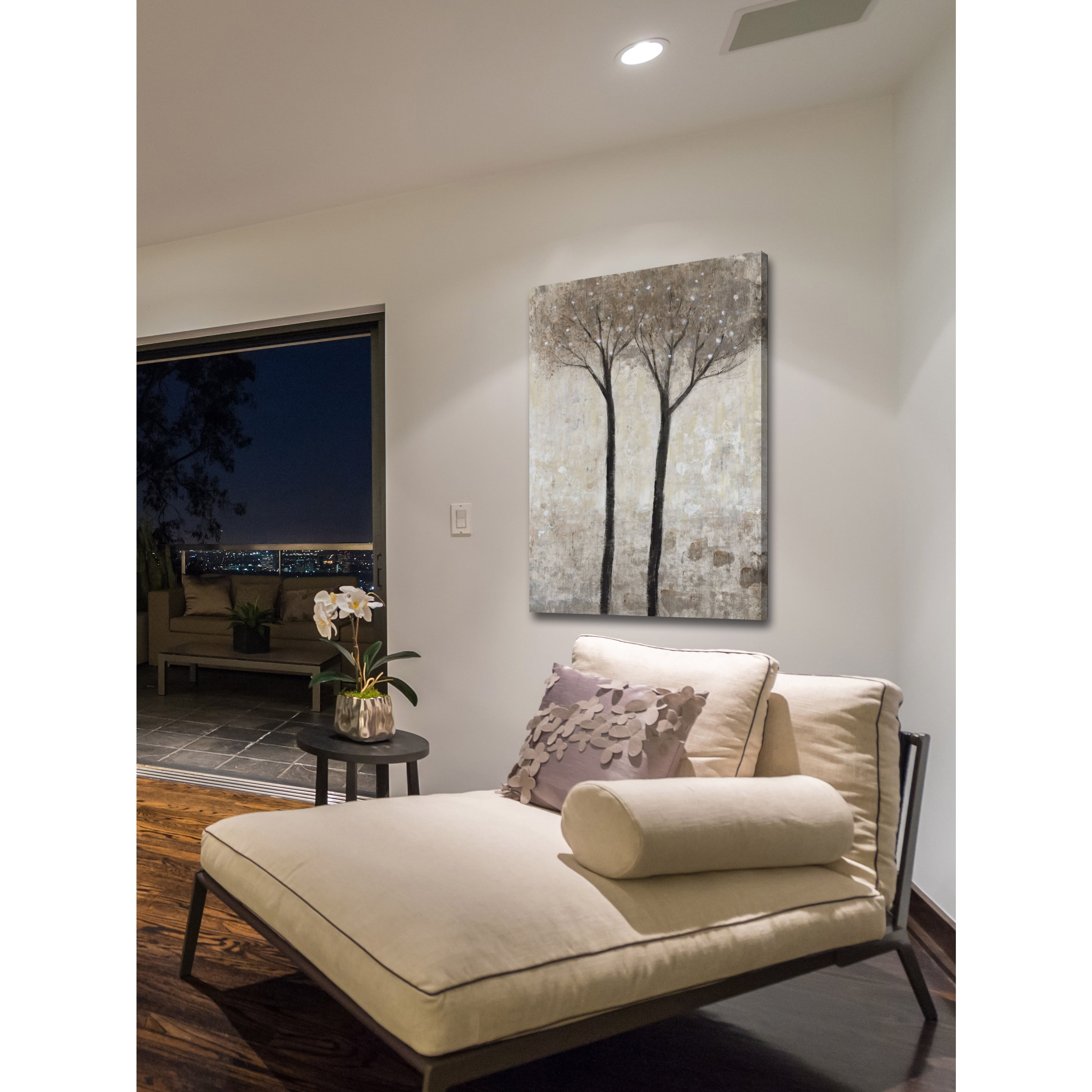 Marmont Hill "Tall Trees Bloom" Painting Print on Wrapped Canvas